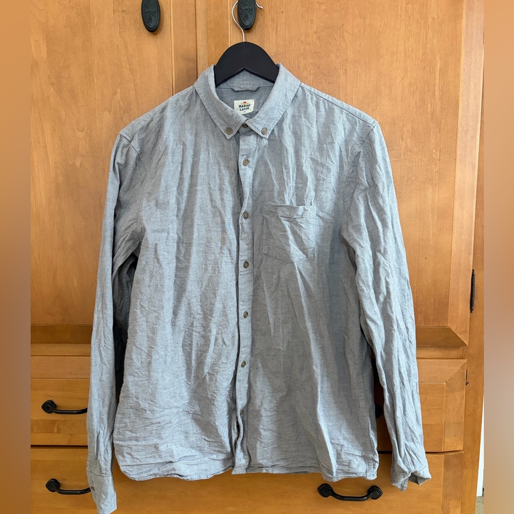 Marine Layer California Oxford Long Sleeve Button Down